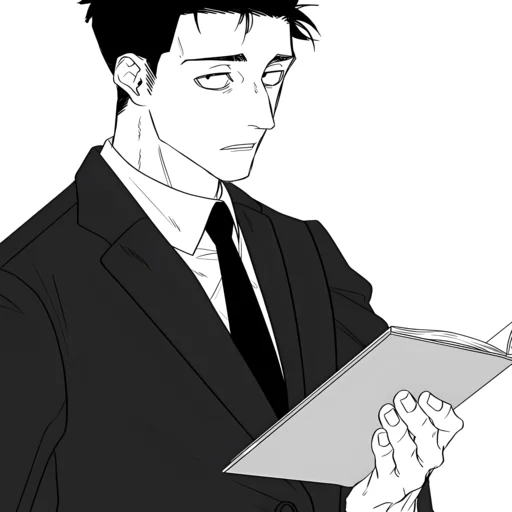 ⚫️ Стикер «Hiromi Higuruma» для Telegram