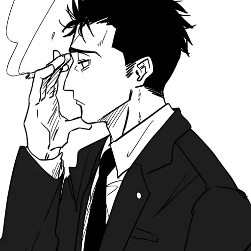 ⚫️ Стикер «Hiromi Higuruma» для Telegram