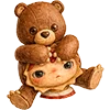🧸 Эмодзи «‍ Хироно и Ньота (pop mart)» для Telegram