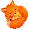 🦊 Эмодзи «‍ Хироно и Ньота (pop mart)» для Telegram