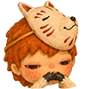 🦊 Эмодзи «‍ Хироно и Ньота (pop mart)» для Telegram