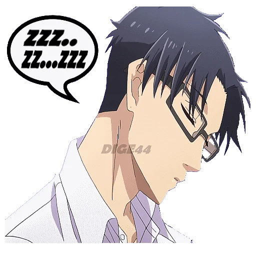 😴 Стикер «HIROTAKA NIFUJI» для Telegram