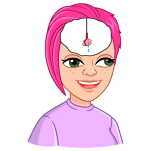 🧠 Стикер «Мемный vmoji Tecna» для Telegram