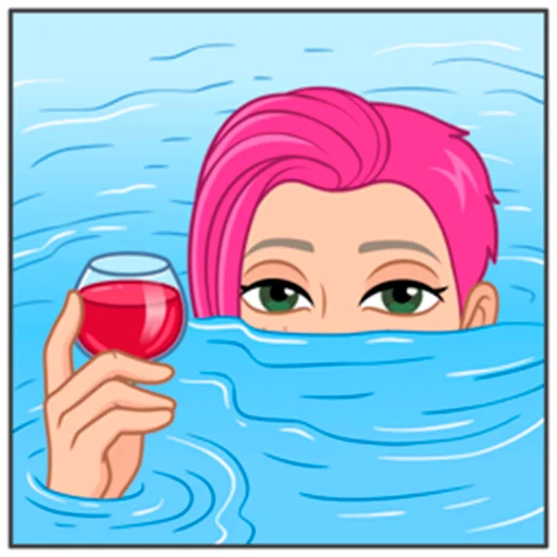 🍷 Стикер «Мемный vmoji Tecna» для Telegram