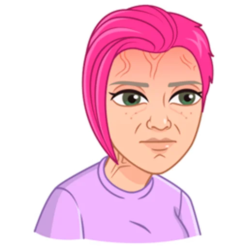 😅 Стикер «Мемный vmoji Tecna» для Telegram