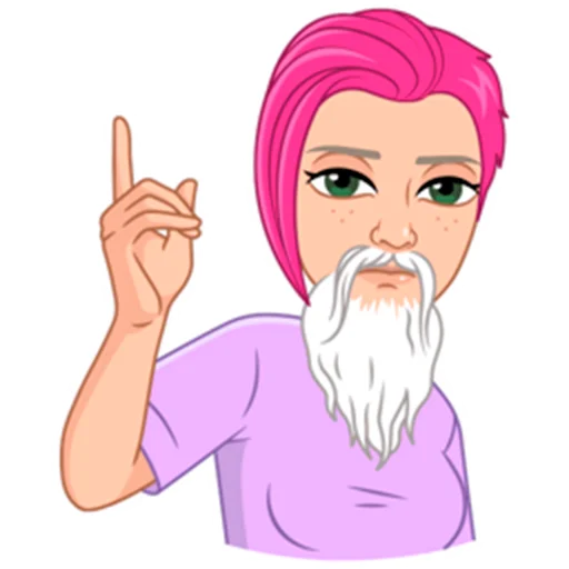 ☝️ Стикер «Мемный vmoji Tecna» для Telegram