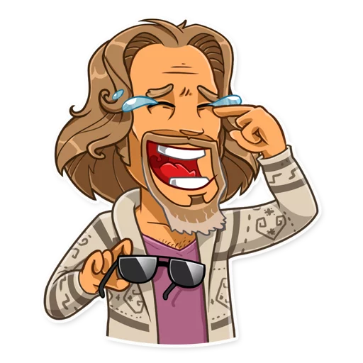 Стикерпак «The Dude» для Telegram — обложка