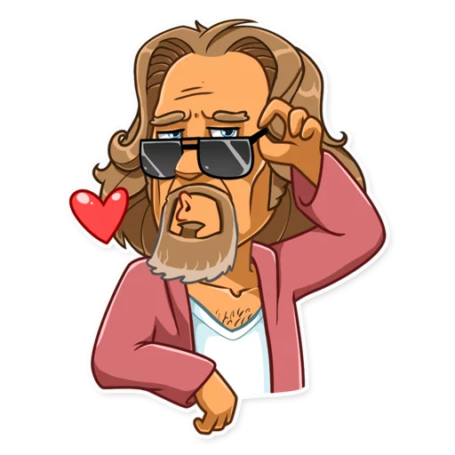😘 Стикер «The Dude» для Telegram