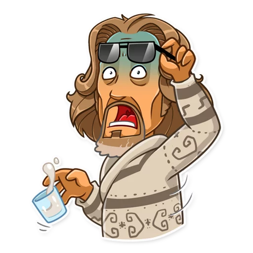 😨 Стикер «The Dude» для Telegram