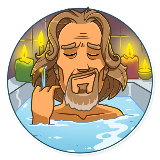 🛀 Стикер «The Dude» для Telegram