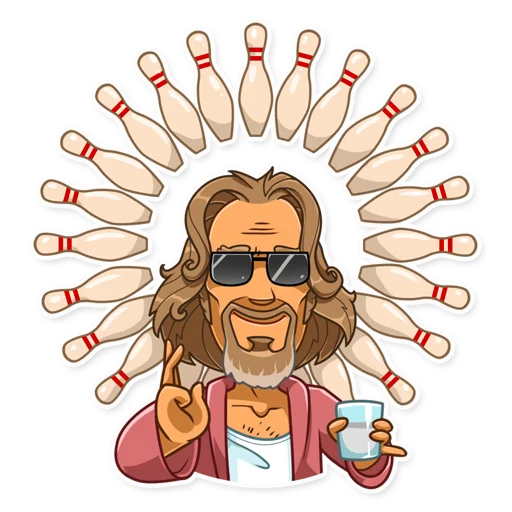 😇 Стикер «The Dude» для Telegram