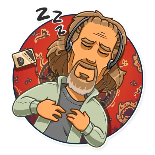 😴 Стикер «The Dude» для Telegram
