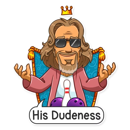 🤴 Стикер «The Dude» для Telegram