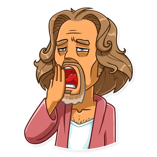 😩 Стикер «The Dude» для Telegram