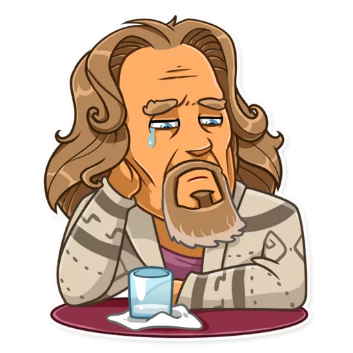 😔 Стикер «The Dude» для Telegram