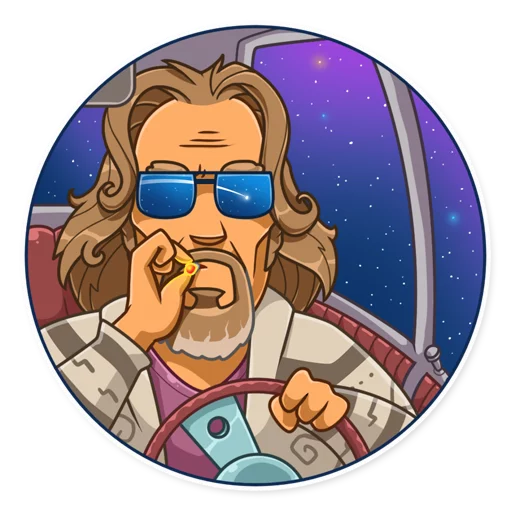 🚬 Стикер «The Dude» для Telegram