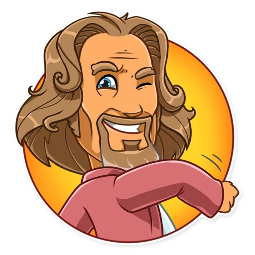 😉 Стикер «The Dude» для Telegram