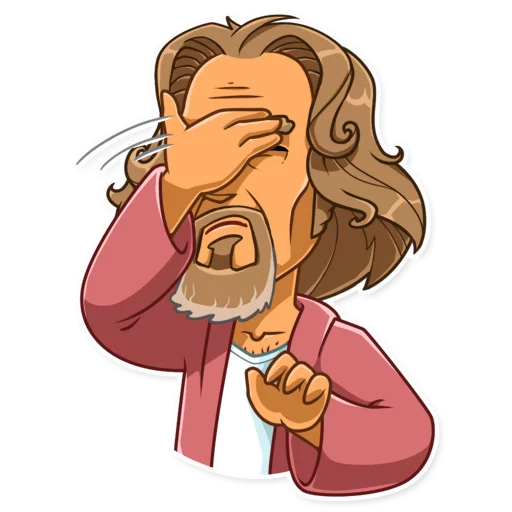 🤦‍♂️ Стикер «The Dude» для Telegram