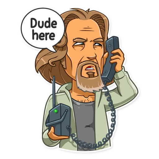👂 Стикер «The Dude» для Telegram