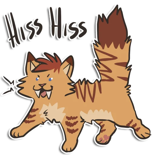 😾 Стикер «HissSticks» для Telegram