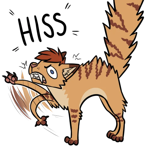🐈 Стикер «HissSticks» для Telegram