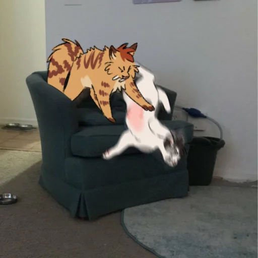 🐈 Стикер «HissSticks» для Telegram