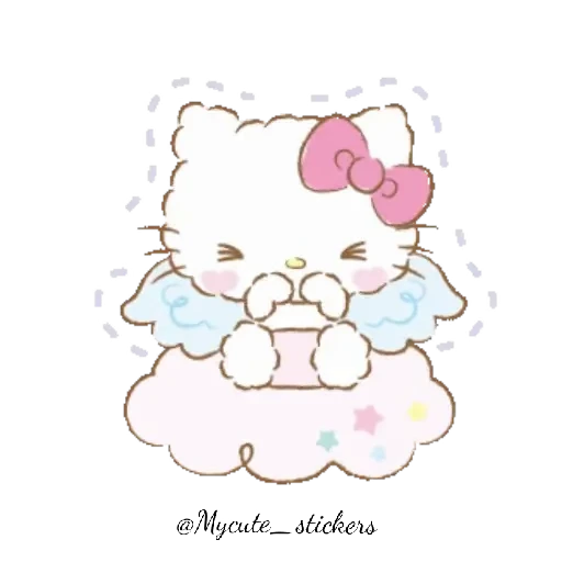 🐱 Стикер «Hello Kitty BA» для Telegram