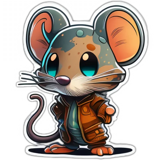 😐 Стикер «Neural mouse» для Telegram