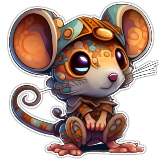 👀 Стикер «Neural mouse» для Telegram