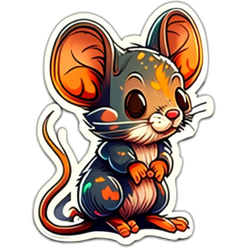 😃 Стикер «Neural mouse» для Telegram