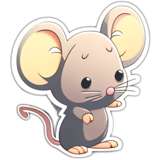 😶 Стикер «Neural mouse» для Telegram