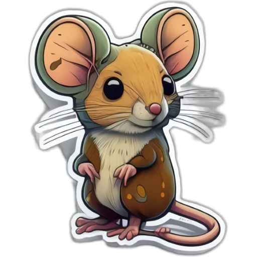 🙂 Стикер «Neural mouse» для Telegram