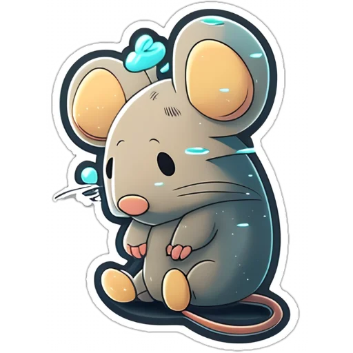 😓 Стикер «Neural mouse» для Telegram