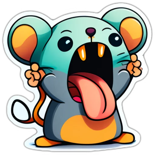 👻 Стикер «Neural mouse» для Telegram