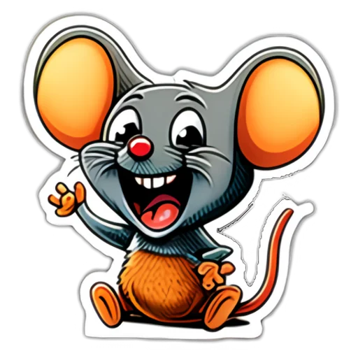 🙋 Стикер «Neural mouse» для Telegram