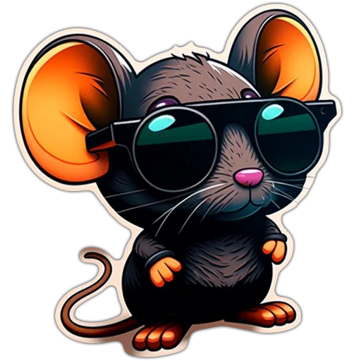 😎 Стикер «Neural mouse» для Telegram