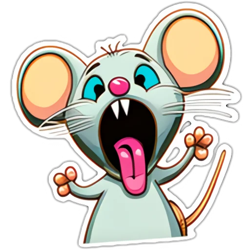 🤪 Стикер «Neural mouse» для Telegram