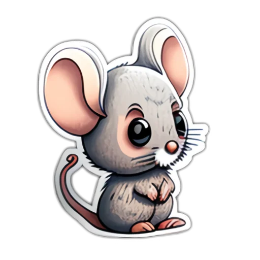 🥺 Стикер «Neural mouse» для Telegram