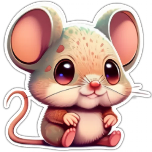 🙂 Стикер «Neural mouse» для Telegram