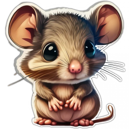 🥹 Стикер «Neural mouse» для Telegram