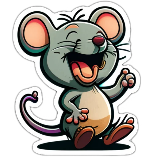 😂 Стикер «Neural mouse» для Telegram
