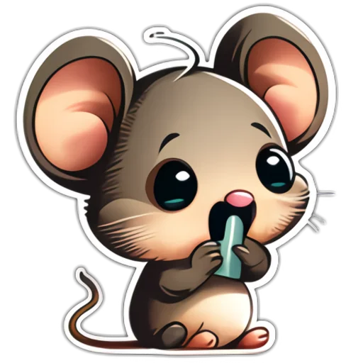 🍴 Стикер «Neural mouse» для Telegram