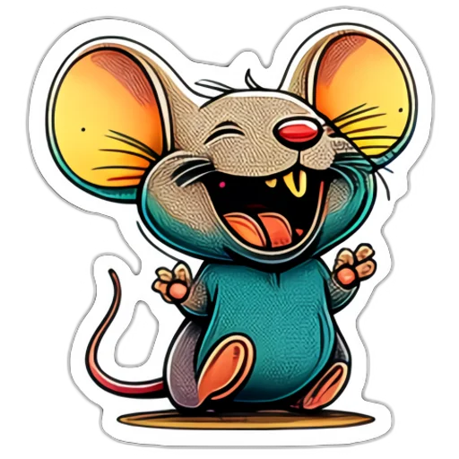 😂 Стикер «Neural mouse» для Telegram
