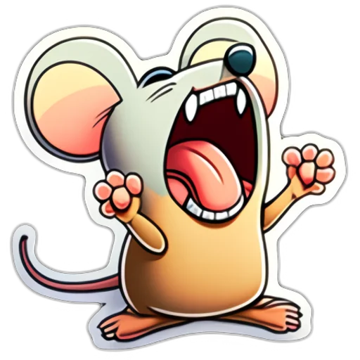 😡 Стикер «Neural mouse» для Telegram
