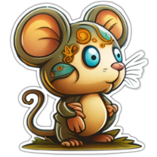 🫤 Стикер «Neural mouse» для Telegram