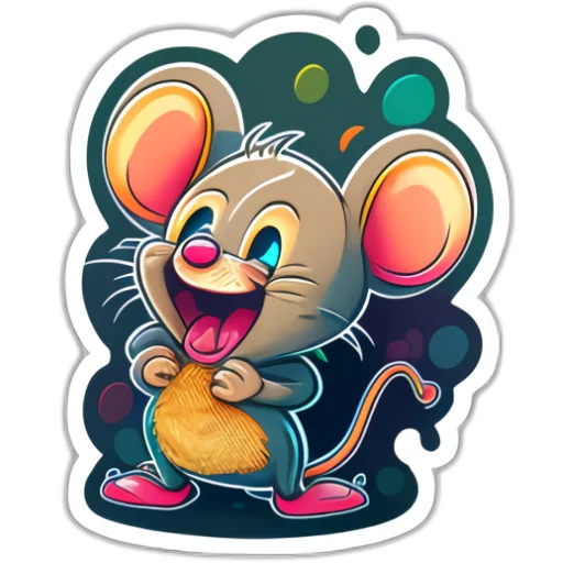 😆 Стикер «Neural mouse» для Telegram