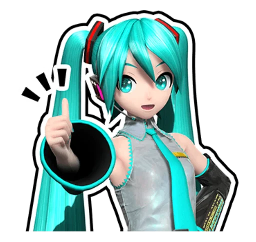 Стикерпак Hatsune Miku Project DIVA Future Tone для Telegram