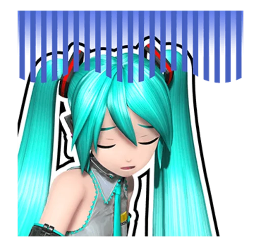 😰 Стикер «Hatsune Miku Project DIVA Future Tone» для Telegram