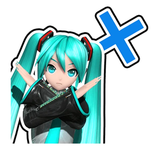 ❌ Стикер «Hatsune Miku Project DIVA Future Tone» для Telegram