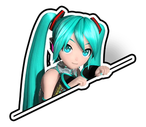 👀 Стикер «Hatsune Miku Project DIVA Future Tone» для Telegram